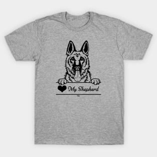 Heart My Shepherd Illustration T-Shirt